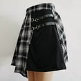 thumbnail image 3 of Gothic Sweet Women Pleated Skirt Fashion Plaid Mini High Waist Chic Skirt Kawaii Summer Casual Ladies Plaid Pleated Skirt, 3 of 10