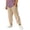 Khaki, variant on SGFCWSX Boys Girls Casual Linen Pants Elastic Waist Cropped Straight Leg with Pockets Lightweight Summer Wear for Kids White Size 10