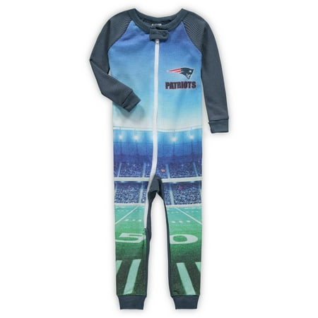 New England Patriots Toddler Union Suit Jumper - Gray - 2T