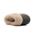 thumbnail image 6 of Unisex Memory Foam House Slippers, Faux Fur Lined Indoor Fuzzy Slippers with No-slip Sole, Slip on Suede Home Shoes, Warm Winter Gift for Women & Men, 6 of 7