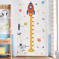 thumbnail image 2 of nipocaio Space Rocket Height Measurement Wall Sticker Kindergarten Children's Room Self-adhesive Height Sticker, 2 of 5