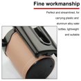 thumbnail image 3 of Bike Cup Holder Bike Water Bottle Holder Handlebar with Cell Phone Keys Bike Cup Holder Leather Bicycle Drink Beer Holder for Beach Cruiser Commuter Bike (Beige), 3 of 8