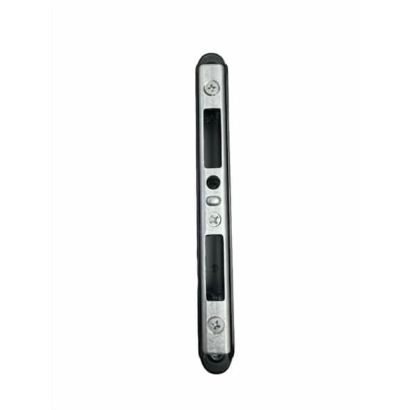 Black Two-Point Adjustable Wide Striker Keeper for Sliding Glass Patio Door Two Point Mortise Lock