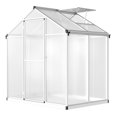 thumbnail image 2 of Aoile Green Houses for Outside, 4' x 6.25' Heavy Duty Walk in Greenhouses with Rooftop Vent & Lockable Door for Patio, Backyard, Garden, 2 of 7