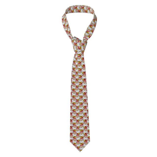 Fotbe Santa Claus bells Corbata Clásica para Hombre con Estampado – Corbata de Seda Jacquard Tejida, para Negocios, Bodas y Eventos Formales