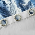 thumbnail image 4 of Manfei Woodland Wildlife Curtains Pack of 2 (42x84 Each) for Teens, Jungle Wolf Print Curtains Blackout, Rustic Farmhouse Bedroom Curtains, Window Curtains Home Decor, 4 of 6