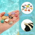 thumbnail image 3 of Uxcell Natural Seashell Pendants, Dyed Shells Craft Charm Scallop Shells for Necklace DIY, Black 5 Pcs, 3 of 6