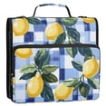 thumbnail image 5 of FORMRS Zipper Binder with Shoulder Strap 2-inch Ring 500 Sheet Capacity File Bag, Cartoon Lemon Leaves, 5 of 5