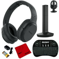 Sony RF400 Wireless Home Theater Headphones w/ Deco Gear Accessories Bundle