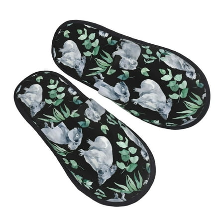 

House Slippers for Women Men - Cartoon Koala Bear Soft House Shoes Fuzzy Slippers Lightweight Slip-On Cozy House Slippers for Woman Indoor Outdoor