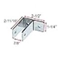 thumbnail image 4 of Harris Hardware TP1656 One Ear Die Cast Zamac Chrome Plated Wall Bracket 7/8-Inch Panel Thickness 2-11/16-Inch Bracket Height 2-1/2-Inch Base Length 1-5/16-Inch Base Width, 4 of 4