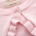 thumbnail image 3 of GYRATEDREAM Toodler Girls Long Sleeve Cropped Cardigan Sweater Girls Button Closure Knitted Cable Cardigan for 1-8Y Pink, 3 of 10