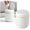 White/5.11"×6.49"/1Pc, variant on Mini Desktop Trash Can with Lid,Desktop Trash Can,Compact Waste Bin for Home,Office,Bedroom,Bathroom and Dorm,Odor-Containing,Stylish White with Gold Trim