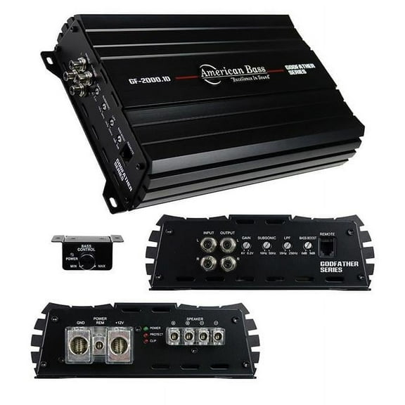 American Bass GF20001D 2340W RMS Godfather 1CH Amplifier