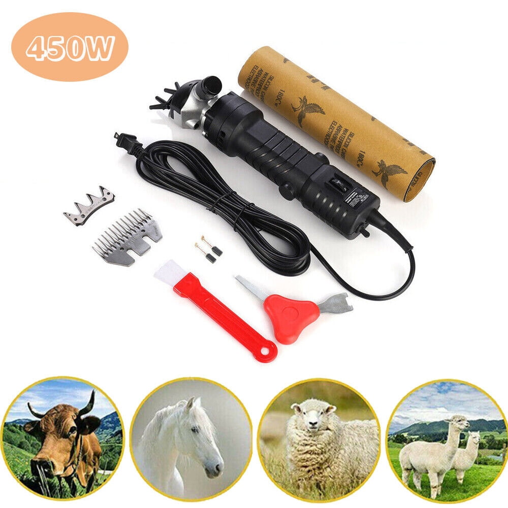 CJC Electric Sheep Shears Heavy Duty Pet Grooming Goat Clipper 110V 450W Farm Animal Shave