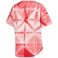 thumbnail image 3 of Women's G-III 4Her by Carl Banks Red Chicago Bulls Tournament Raglan Oversized Tie-Dye V-Neck T-Shirt, 3 of 3