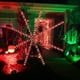 thumbnail image 4 of Telaraña decorativa de Halloween | Decoración LED solar de 1.2 m con control remoto | 8 modos de iluminación para interiores, exteriores, patios, jardines y fiestas, 4 of 4