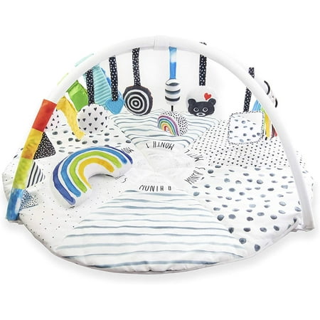 Sassy Stages Developmental Gym with Built-in Instructions  Ages 0+  Tummy Time Activity Playmat