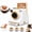 #B, variant on Coffee Printer Latte Art, One Click 3D Latte Art Stencil Tool, Coffee Powder Decorator with Pattern Cards