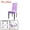 Light Purple, variant on 1pcs Wedding Party Dining Room Stretchy Removable Washable Seat Chair Cover Protector
