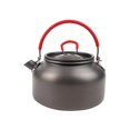 thumbnail image 3 of Almencla Camping Hot Water Kettle Coffee Pot Open Campfire Lightweight 0.8 Liter Lockable Red Handle, 3 of 8