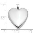 thumbnail image 3 of Finest Gold Sterling Silver Rhodium-Plated Polished 20 mm Heart Ash Holder Locket, 3 of 3