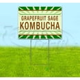 thumbnail image 1 of Grapefruit Sage Kombucha (18"" X 24"") Yard Sign, Includes Metal Step Stake, 1 of 4