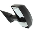 thumbnail image 3 of For Chevy Express 1500/2500/3500 2008-2014 Door Mirror Passenger Side | Manual Glass | w/ Towing | For Vehicle 96in Wide and Over | 2nd Design | Textured Black | Replacement For GM1321529 | 22759637, 3 of 6