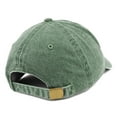 thumbnail image 2 of Trendy Apparel Shop Established 1965 Embroidered 53rd Birthday Gift Pigment Dyed Washed Cotton Cap - Olive, 2 of 2
