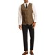 thumbnail image 2 of CHALECO DE TRAJE PARA HOMBRE INSPIRE CHIC, DOBLE BOTONADURA, AJUSTE SLIM, FORMAL, PARA BODA, COLOR MARRÓN, TALLA S, 2 of 5