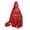Red, variant on Women's Waterproof Chest Bag Leather Backpack Fashion Small Backpack Travel Hiking Bag