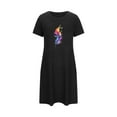 thumbnail image 5 of HaoXianJian Women's T-Shirt Nightgown Short Sleeve Sleepshirts Comfy Ladies Casual Cover Ups Nightdress, 5 of 7