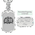 thumbnail image 2 of God Is Just Stainless Steel or 18k Gold Premium Swivel Dog Tag Keychain, 2 of 10