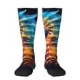 thumbnail image 2 of Lsque Yellow Fish Seahorse Printed Crew Socks Men's Women's LightWeight Thin Casual Calf Socks ,Knee High Socks,Cotton Socks, 2 of 9