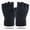 🔥 Black, variant on Msgweeeg Heated Gloves Warm Gloves for Women Man and Women Solid Color Half-Finger Outdoor Fingerless Thicken Wool Casual Fashionable Gloves for Cold Weather and Insulation