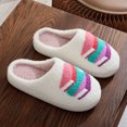 thumbnail image 7 of Dmsael Fuzzy Slippers Womens Wide Slippers Adjustable Diabetic Slippers Warm Cozy Slip on House Slipper Non-slip Memory Foam Winter House Shoes Indoor Outdoor Purple,7, 7 of 7