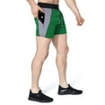 thumbnail image 2 of BROKIG Mens 5" Gym Bodybuilding Shorts Running Workout Lightweight Shorts with Pockets (X-Large, Green), 2 of 6