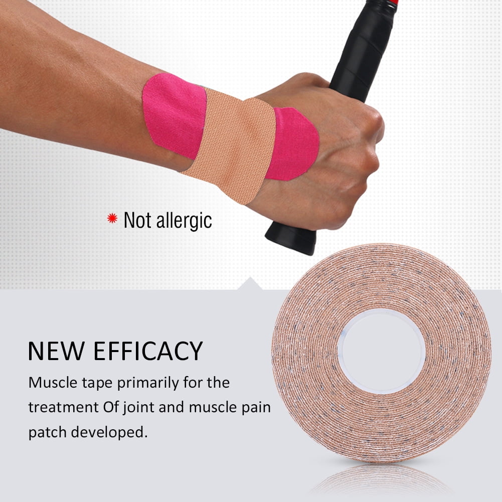 Cergrey Sports Muscle Tape, Strain Tape, 1Roll Cotton Elastic Adhesive