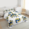 thumbnail image 3 of Homewish Cartoon Bow Tie Full Size Comforter Sets,Volleyball Sport Game Bedding Comforter Set,White Blue Yellow Bedding Sets For Teens,Luxury Bedroom Decor Reversible,3 Pieces, 3 of 8