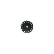 Tandy Leather Leather Concho w/Round Spots 2" (51 mm) Black 71499-01