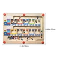 thumbnail image 2 of Shisuyan Kids Wooden Educational Magnetic Train Montessori Wooden Color Sorting Learning Counting Puzzle Board, 2 of 8