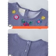 thumbnail image 5 of Emy Dola Little Girls Ruffle Sleeve Dress Tiered Swing A-Line Twirly Skater Dresses Kids Midi Casual Summer Sundress, 5 of 6