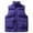 Purple, variant on Xzbqbs Men's Puffer Jacket Casual Windbreaker Windproof Full Zip Fashion Winter Coat Warm Thickened Sleeveless Outwear Down Jacket
