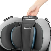 Evenflo Revolve360 Slim 2-in-1 Rotational Car Seat with Quick Clean Cover (Stow Blue)