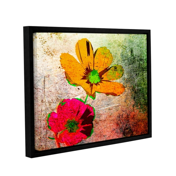 Yellow Pop Gallery Wrapped Floater-framed Canvas