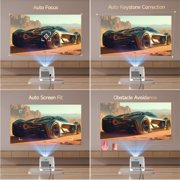 [900ANSI&Auto Focus] Magcubic 8K Support Native 1080P Full HD Projector, Auto Keystone Movie Projector with WiFi 6 & BT 5.4, Android 14 with Built-in Apps, Smart Projector for Home Theater HY350MAX