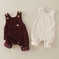 thumbnail image 4 of Yammkia Baby Denim Overall Toddler Soft Cute Workwear Bib Pants Jeans Jumpsuit 0-18M (Purple,3-6 Months), 4 of 4
