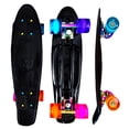 thumbnail image 1 of JS Roller Patineta penny board de 22 pulgadas para niños, adultos con llantas de goma y superficie antiderrapante black multicolor, 1 of 2