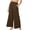 Brown Boho Pants for Women, variant on CZHJS Back to School Clothes Women's Solid Color Pants Fashion Summer Trousers Long Palazzo Pants Comfy Casual Loose Flowy Light Weight Fit Elastic Waist Wide Leg Beach Trousers Blue M