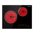 thumbnail image 1 of 21 in.  Built-In Radiant Electric Cooktop with 16-Power Levels and 2-Elements, Black, ETL Certified, 1 of 6